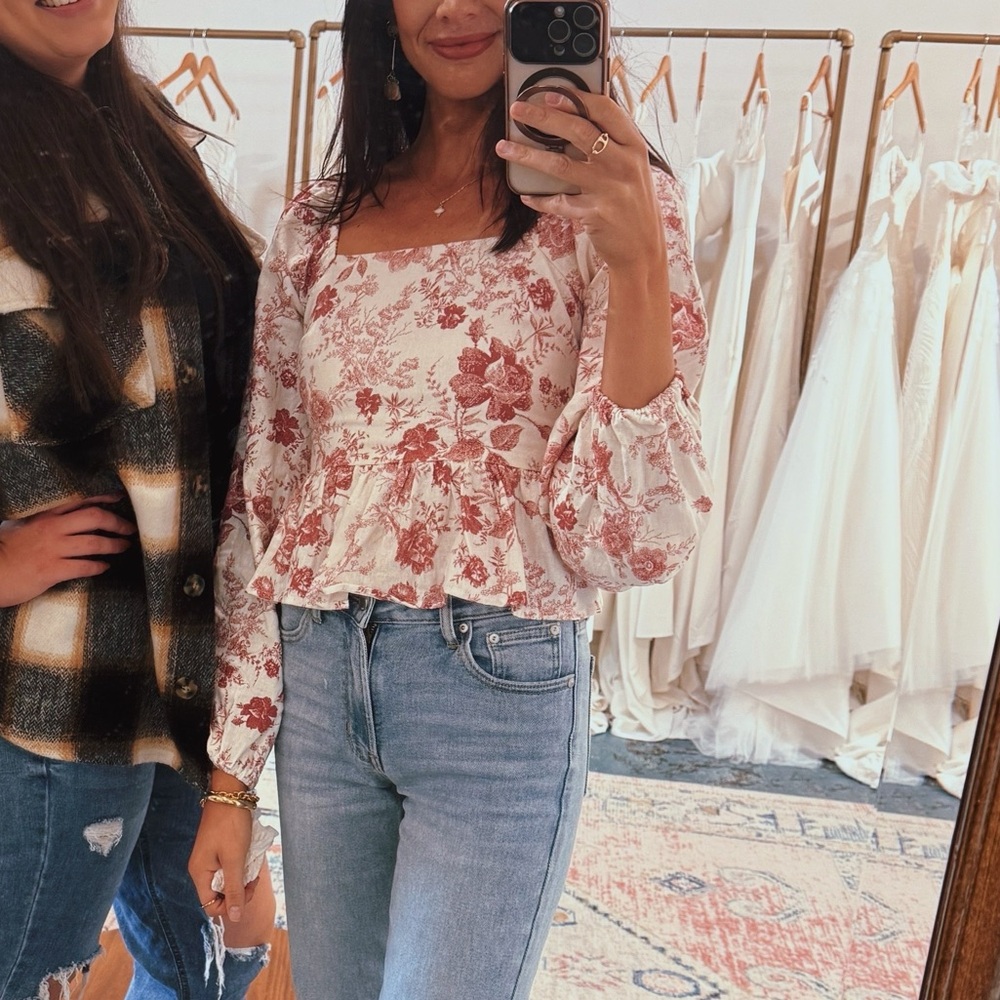 Floral Peplum Top